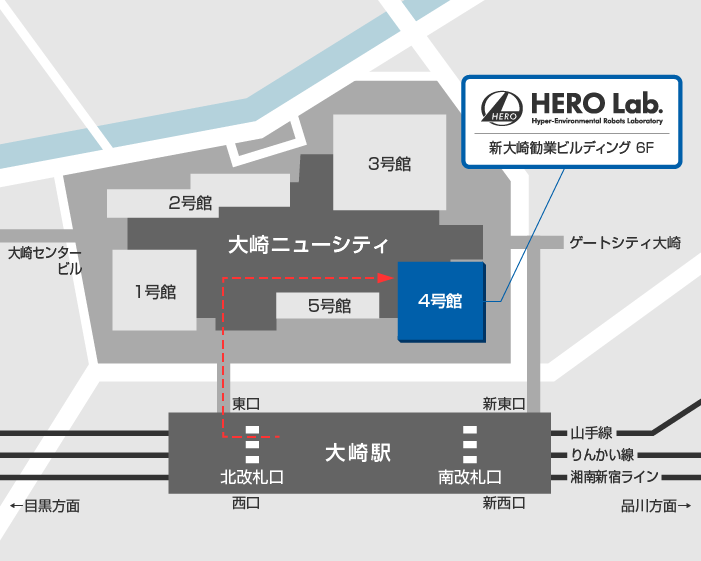 HERO Lab.の案内図