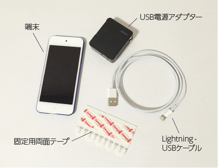 設置に必要なもののイメージ