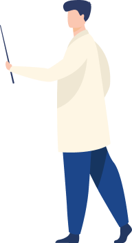 学会発表の見学・参加イラスト